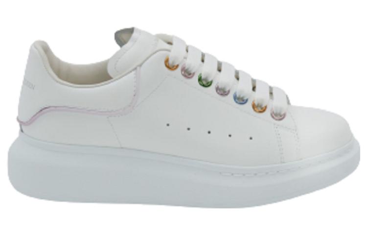 (WMNS) Alexander McQueen Oversized Sneakers 'White Metalic Eyelets' 685671WIB9W9035