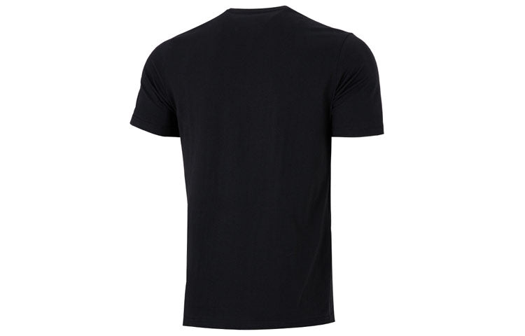 Men's adidas neo Sw Dig Logo T Athleisure Casual Sports Round Neck Large Logo Short Sleeve Black T-Shirt HC9712
