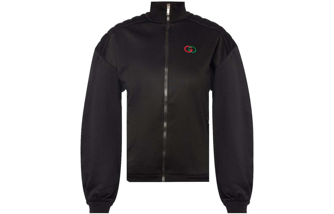 Gucci Technical Jersey Jacket With Elbow Pads 'Black' 595792-XJBT6-1000