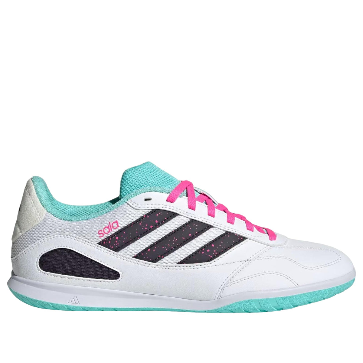 adidas Super Sala Competition 3 Indoor 'Cloud White Aurora Black Flash Aqua' JR5397