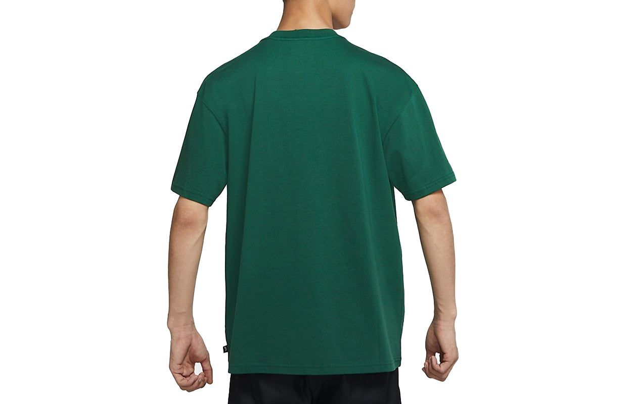 Nike SB Skateboard Entertainment Print Sports Crewneck Short Sleeve Men's Green DJ1225-341