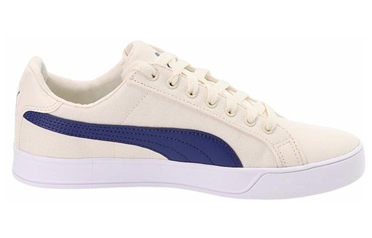 PUMA Smash Vulc Canvas Retro Sports Casual Shoes White 374754-06