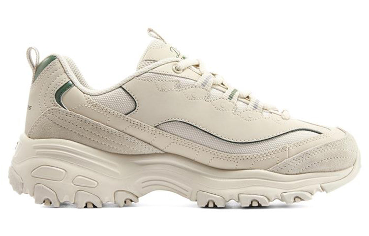 (WMNS) Skechers D'Lites 1.0 'White Green' 896145-NTGR