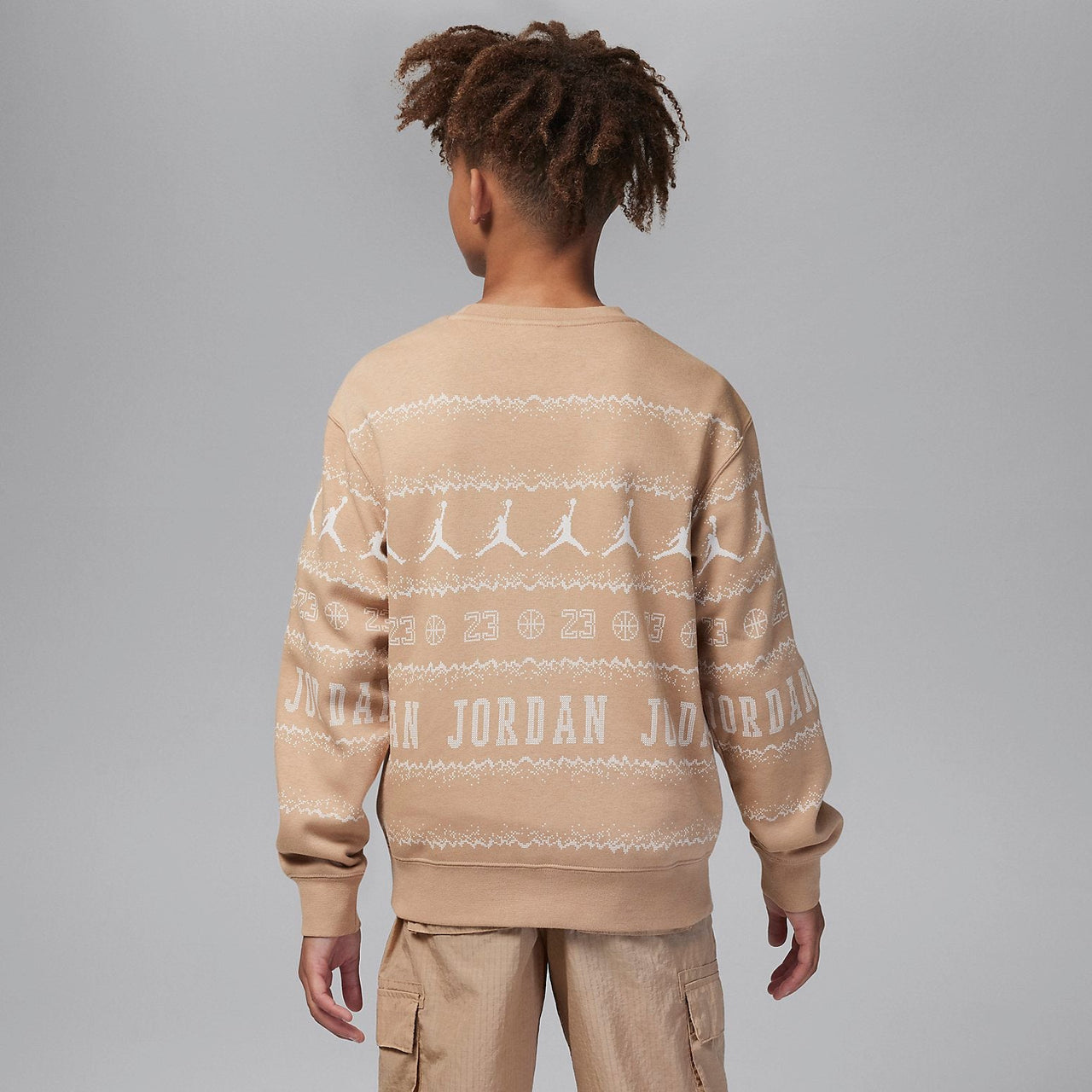 (PS) Air Jordan MJ Holiday Fleece Crew Top 'Hemp' FV5658-200