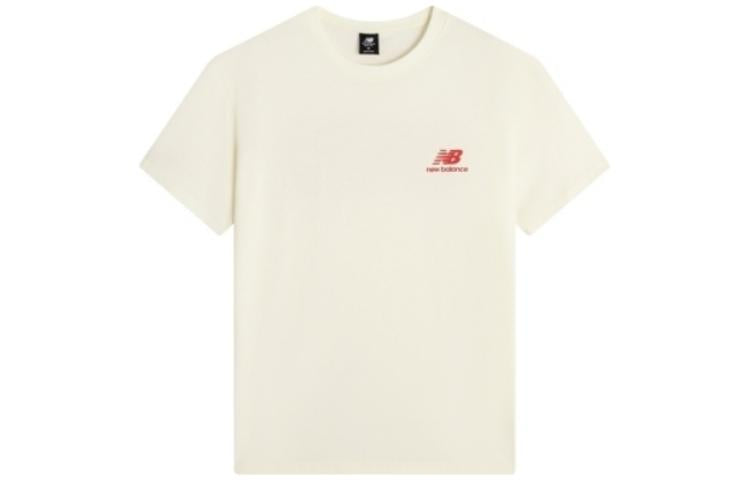 New Balance Casual Logo Tee Asia Sizing 'White Red' AMT22395-IV