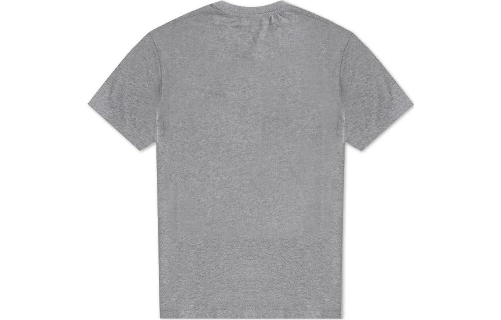 Men's KENZO Solid Color Printing Pattern Short Sleeve Gray FB55TS0204YA-95