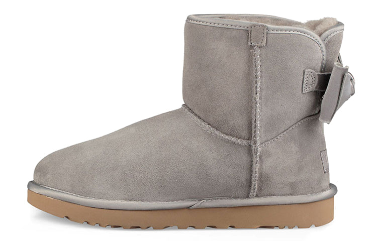 (WMNS) UGG Satin Bow Mini 'Grey' 1098081-ELP