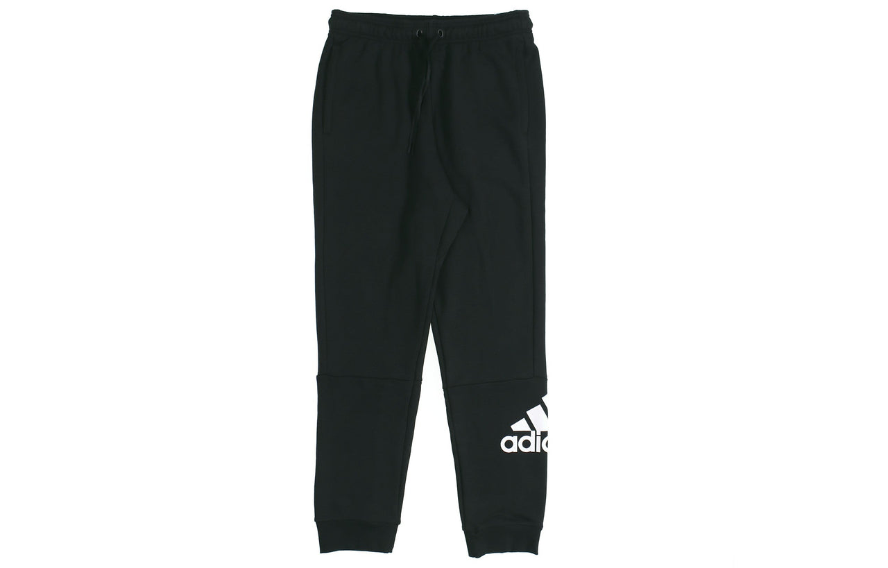 adidas Stylish Knit logo Bundle Feet Sports Long Pants Black DQ1445
