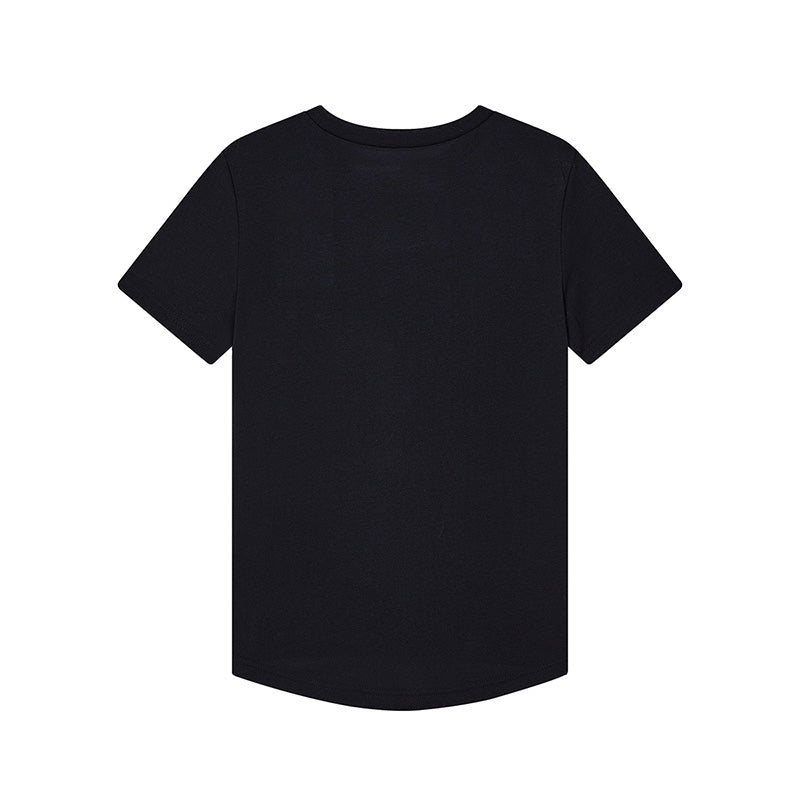 (GS) Under Armour Curry Logo T-Shirt 'Black Blue Yellow' 1370279-001