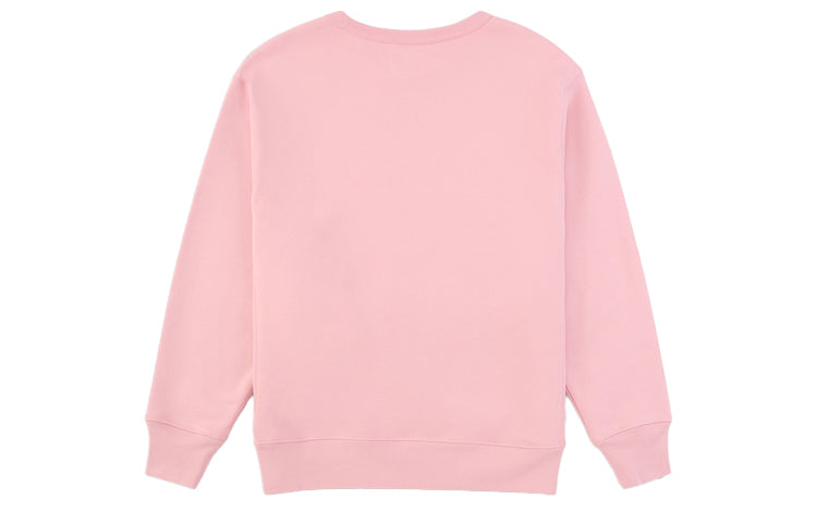 (WMNS) Levi's Dropped Shoulder Sleeves Pullover Round Neck Pink Hoodie 24754-0003