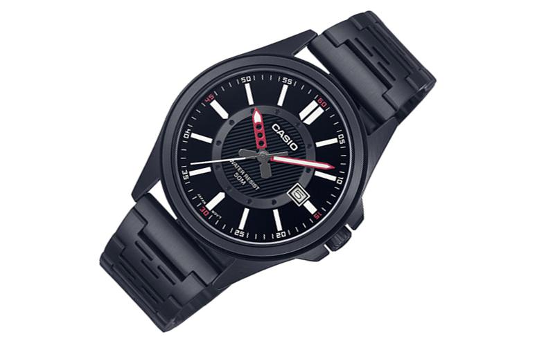 CASIO Analog 'Black' MTP-E700B-1EV