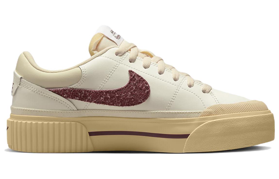 (WMNS) Nike Court Legacy Lift 'Sail Dark Beetroot' DZ4766-133