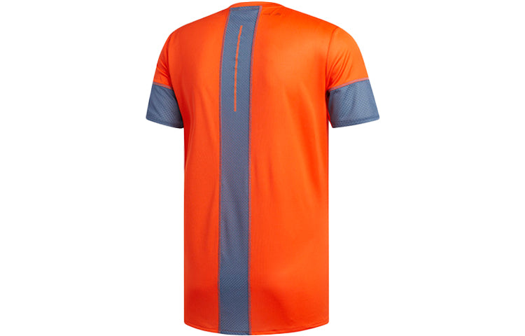 Men's adidas 25/7TeeRunr Running Short Sleeve Orange Yellow 7 Tee RunrT EI6322