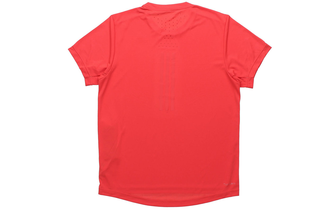 adidas Running Training Sports Round Neck Short Sleeve Red EI6397
