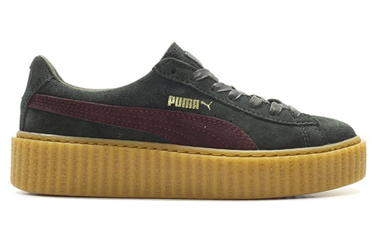 (WMNS) PUMA Fenty x Suede Creeper 'Green Bordeaux' 361005-07
