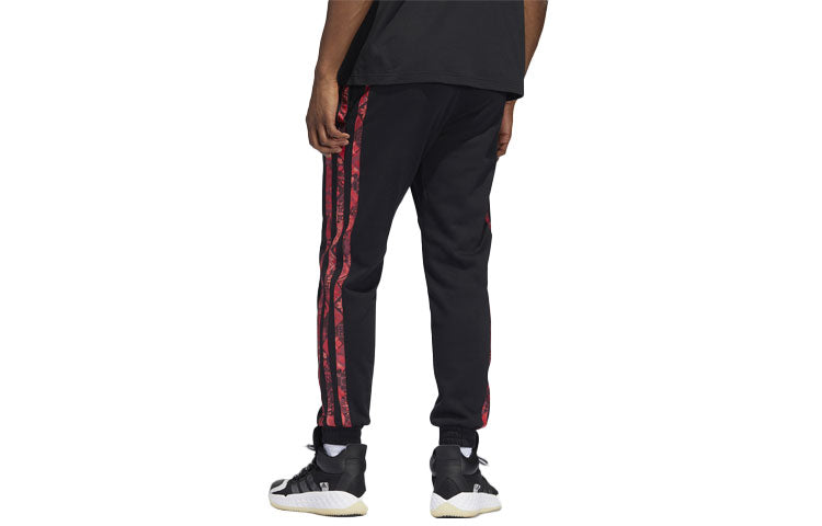 adidas Mic Dame Pant limited Side Stripe Basketball Sports Bundle Feet Pants Black HP1022
