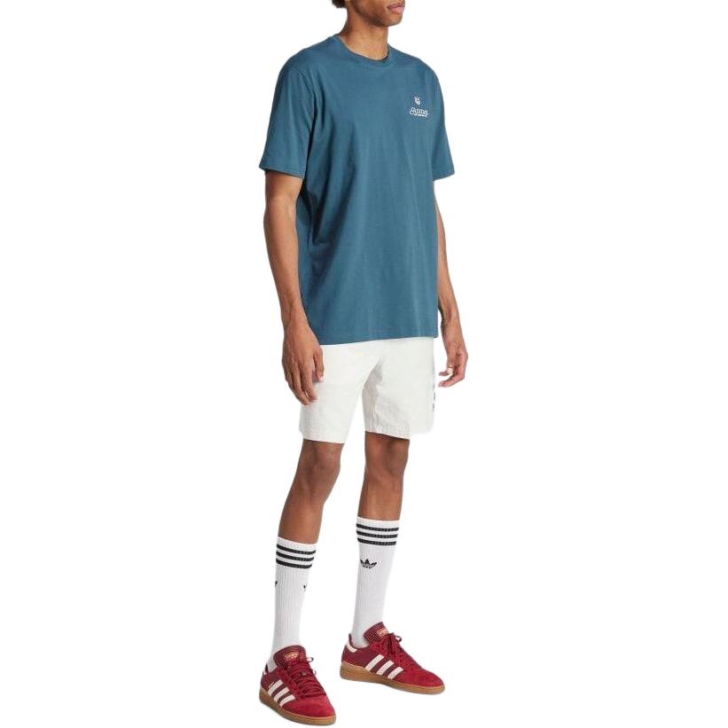 adidas Fire Trefoil Graphic T-shirt Asia Sizing 'Turquoise' IS0225