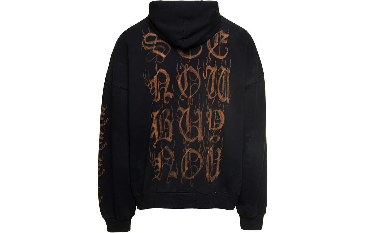 Balenciaga Heavy Metal Cotton Hoodie 'Washed Black' 739024-TOVD8-1055