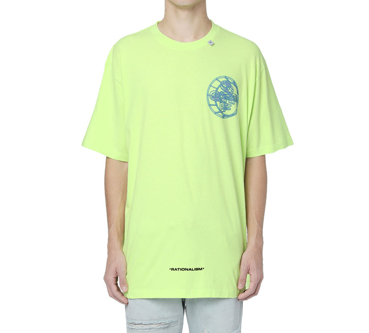 Off-White Logo Printed Men Yellow/Green OMAA027R201850036288