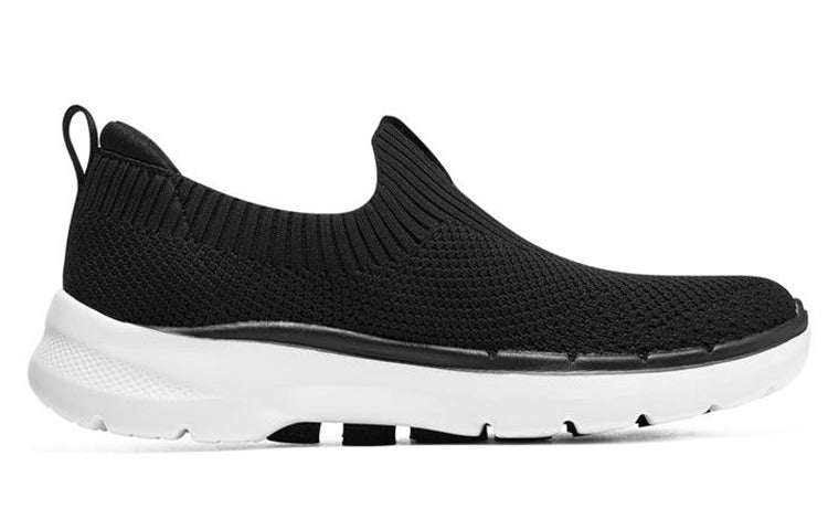 (WMNS) Skechers Go Walk 6 'Black White' 124557-BKW