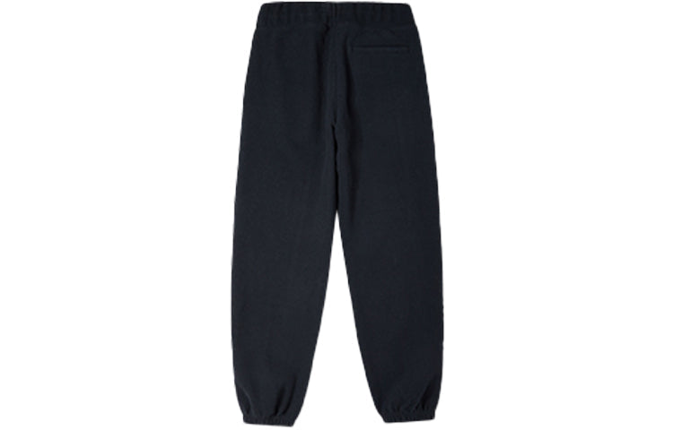 (WMNS) Converse Chevron Logo Drawstring Fleece Sweatpants 'Black' 10024285-A03
