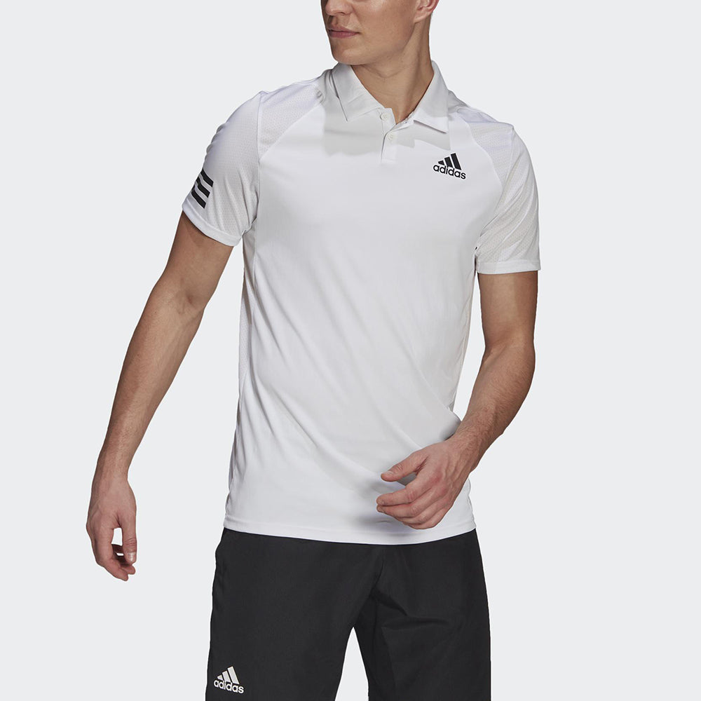 adidas MENS Tennis Sports Polo Shirt White GL5416