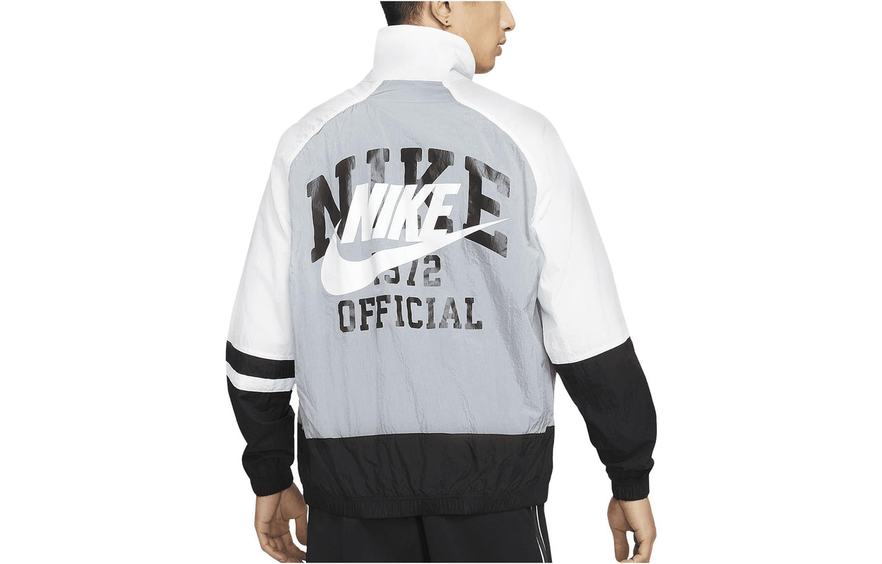 Nike Trend Unlined Jacket 'Grey White Black' DD6171-065