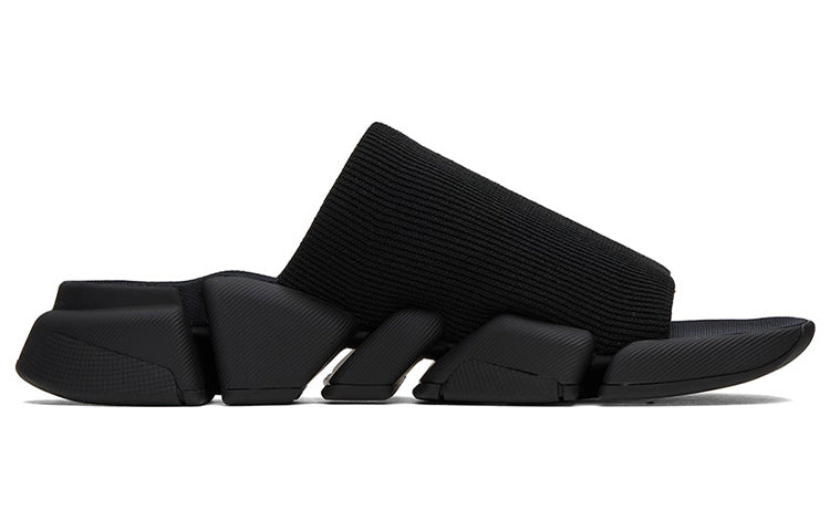 (WMNS) Balenciaga Speed 2.0 Slides 'Black Recycled Knit and Black Sole unit' 711452W2DB11000