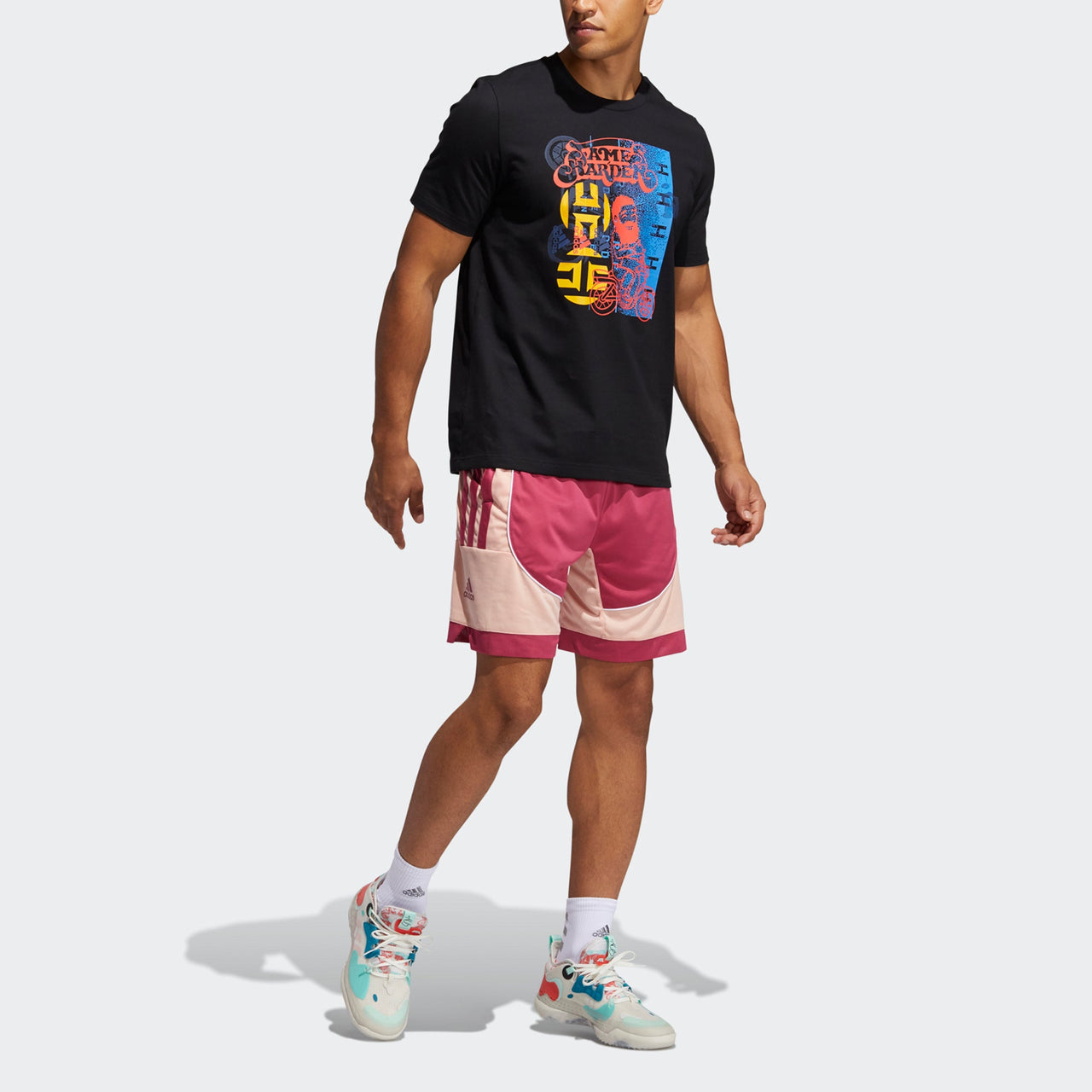 adidas Hdn Avatar Sc Basketball Athleisure Casual Sports Short Sleeve Black GP3429
