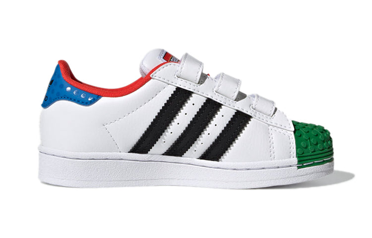 (PS) adidas LEGO x Superstar CF J 'White Yellow Green' H03964