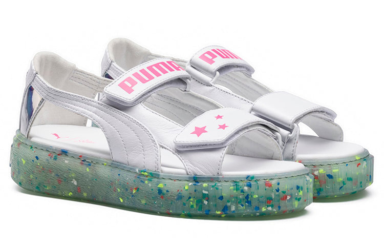 (WMNS) PUMA x Sophia Webster Platform Sandals White/Pink 364703-01