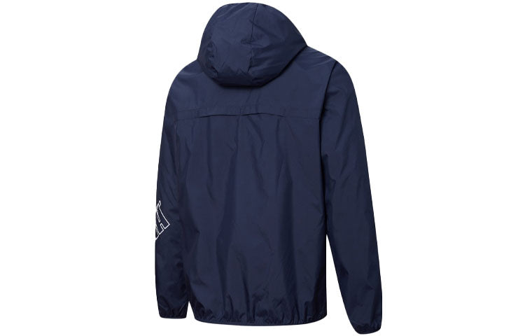 PUMA Windbreaker Printing Athleisure Casual Sports Hooded Jacket Blue 848633-06