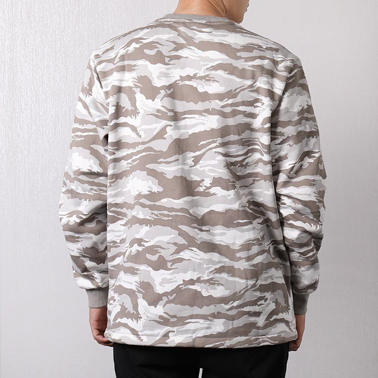 PUMA Alphabet Logo Printing Sports Pullover Large Gray 855053-38