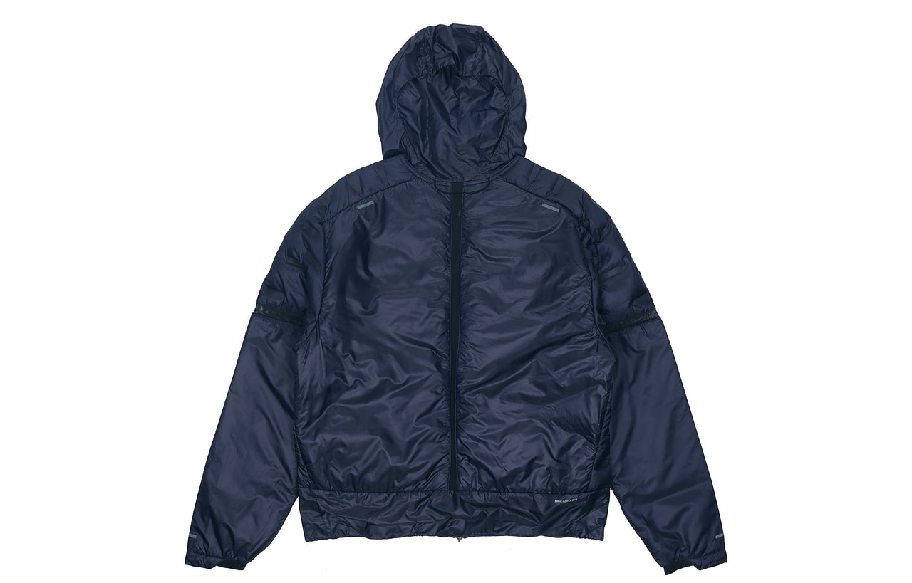 Nike Aeroloft Stay Warm Athleisure Casual Sports hooded down Jacket Obsidian Color Black CU7793-451