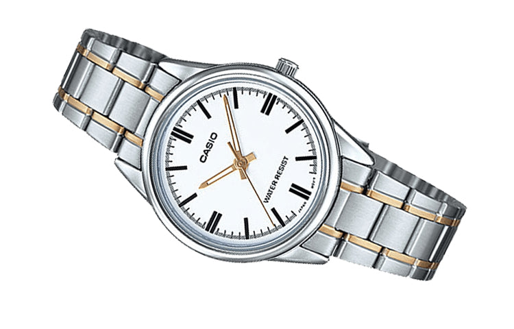 CASIO Female DRESS Japan / South Korea Fashion White Dial White Analog LTP-V005SG-7A