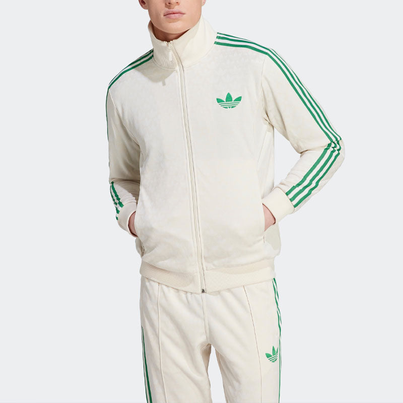 adidas originals Adicolor 70s Monogram Track Top 'White Green' IP6981