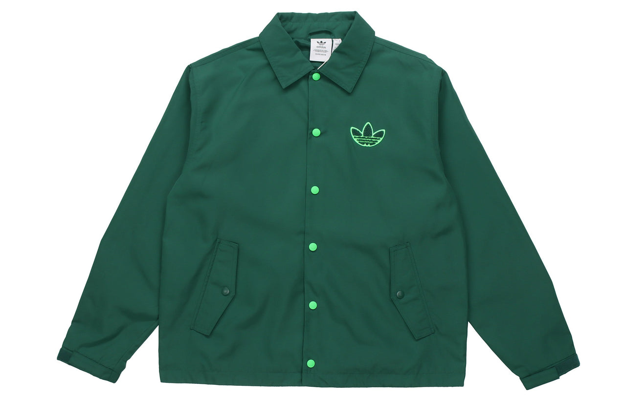 adidas originals Big Trfl Logo Men's Jacket Green H36282