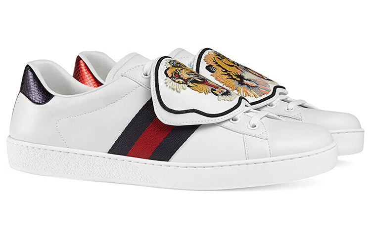 Gucci New Ace 'Tiger Strap' 477102-DOP80-9182