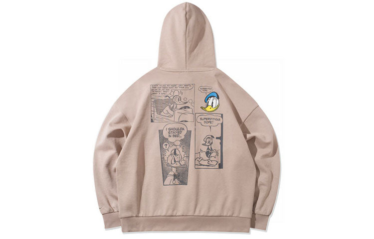 Li-Ning x Disney Crossover Cartoon Printing Loose Sports Pullover Hoodie White Purple AWDR492-3