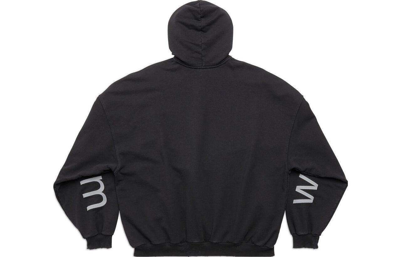 Balenciaga Bal.Com Popover Hoodie 'Black' 739024TOVN98151