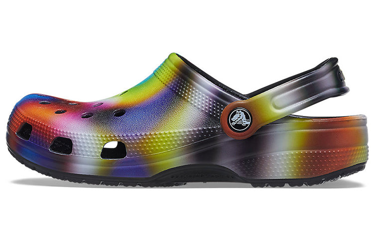 Crocs Colorful Crocs Beach Unisex Multi-Color Black Sandals 207556-0C4