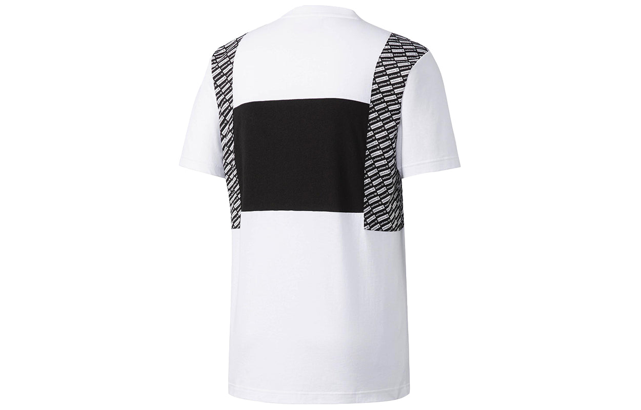 adidas originals 2 Lond Causual Sports Printing Round Collar Male White BQ0914