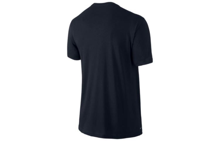 Men's Nike Basketball Is My Girl Friend Slogan Logo Printing Solid Color Round Neck Short Sleeve Black 816084-010