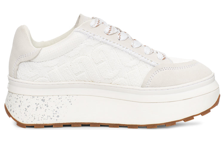 (WMNS) UGG Marin Lace Logo Sneaker 'White' 1125025-WHT