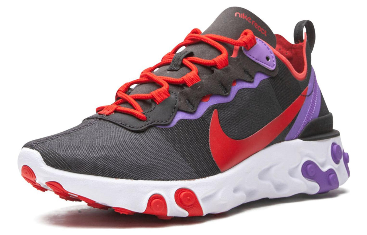(WMNS) Nike React Element 55 'Black Red Purple' CQ9903-001