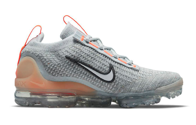 (GS) Nike Air VaporMax 2021 Flyknit 'Grey Fog Bright Mango' DB1550-002