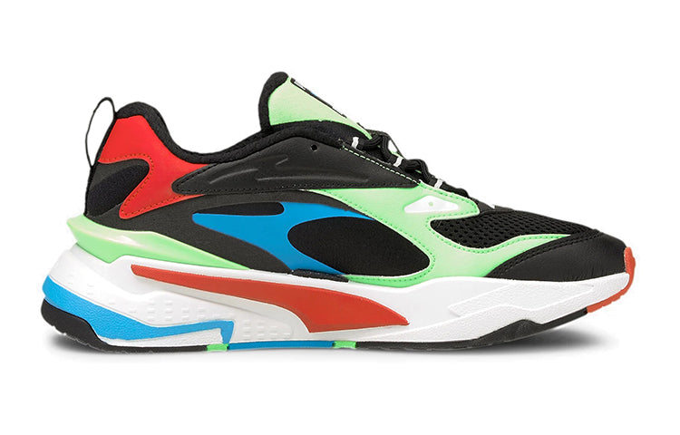 (GS) PUMA RS-Fast 'Black Elektro Green' 375696-01