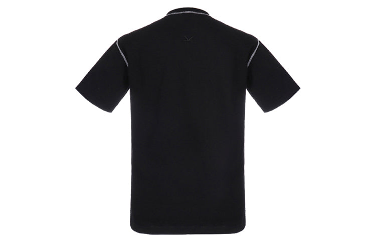 Men's KENZO Tiger Head Pattern Embroidered Round Neck Short Sleeve Black FA5-5TS081-4BD-99