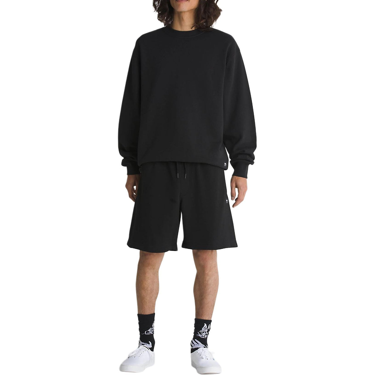 Vans Original Standards Loose 19'' Fleece Shorts 'Black' VN000G6ZBLK