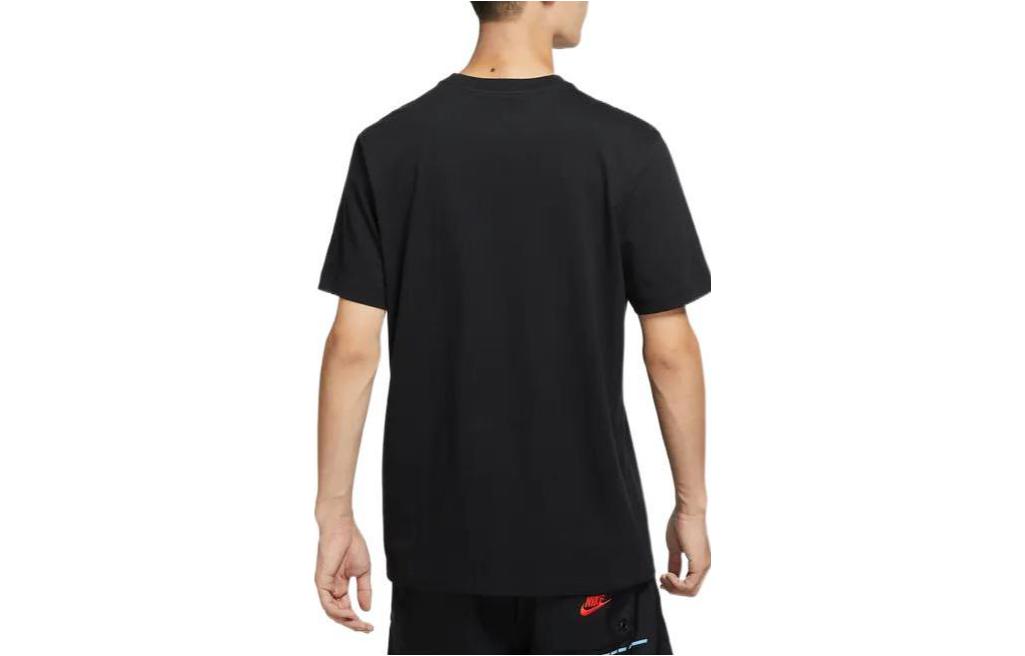 Nike Front Logo Short Sleeves Tee 'Doodle Logo Black White' DR7808-010